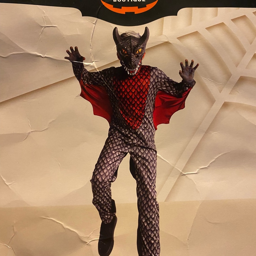 Dragon Costume with Red and Black Details